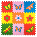 Мягкий пол универсальный ECO COVER, Бабочки (9 пазлов)